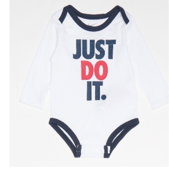 Nike Baby Boy's Long Sleeve Bodysuits Size new born Black/White 3-Pack Set - Picture 9 of 13